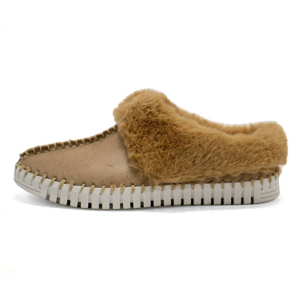 NEW ERIC MICHAEL women's mina mules in taupe